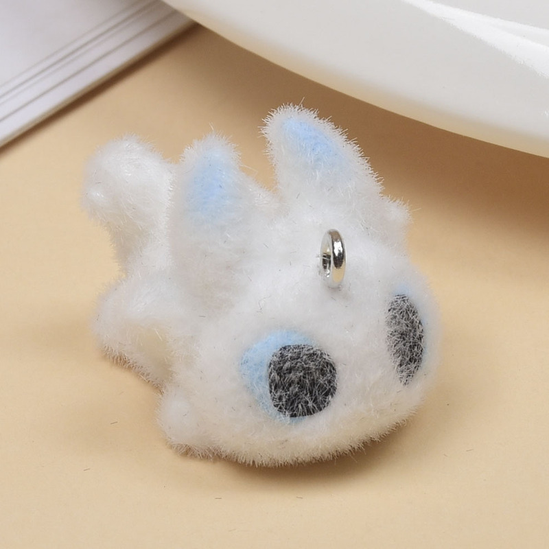 植毛歯のないペンダントかわいい立体 DIY 手作りキーホルダー携帯電話チェーンバッグカーアクセサリー素材|undefined