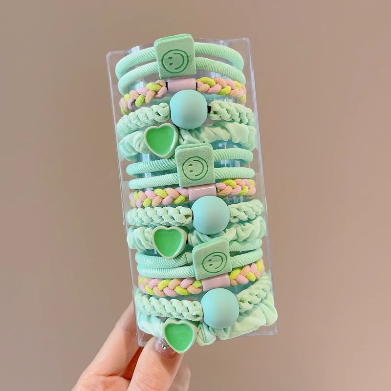 Anillo de cabello de color para niños de alta elasticidad y correa de goma duradera para niñas atadas cuerdas de cabello para niñas no lastimas adornos de cabello para cabello