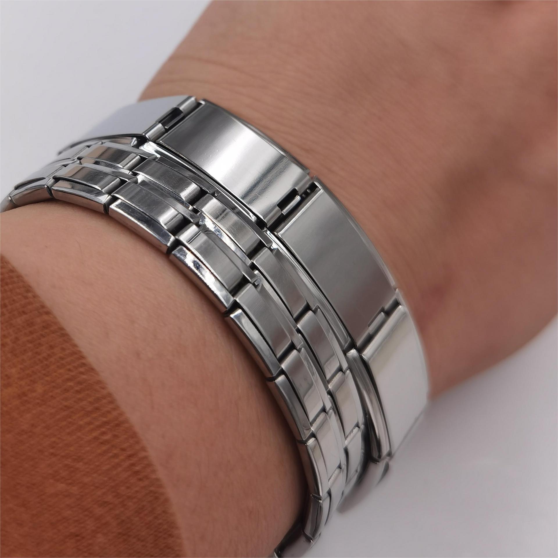 Acier Inoxydable Style Simple Géométrique Polissage Bracelets display picture 7