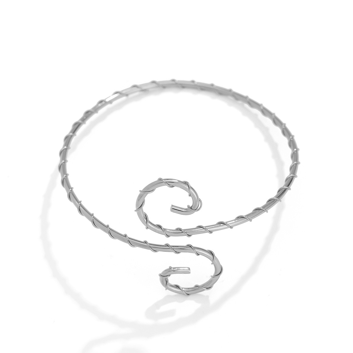 Wholesale Jewelry Simple Style Geometric Iron December Birthstone Turquoise Inlay Arm Bracelet display picture 30