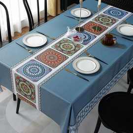 正方形桌布防水防烫防油免洗布艺餐桌布网红小方桌茶几台布
