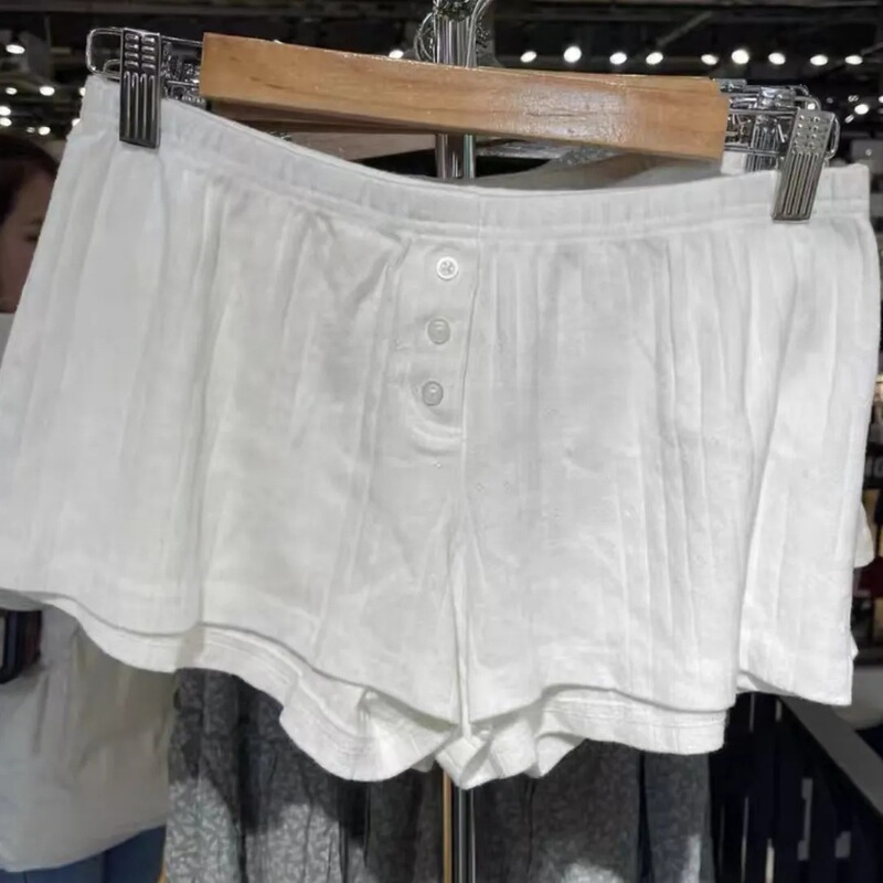 Foreign trade Europe and the United States three-button elastic shorts summer ins ladies elastic tight high waist hot pants boxer pants wholesale Foreign trade Europe and the United States three-button elastic shorts summer ins ladies elastic tight high waist hot pants boxer pants wholesale