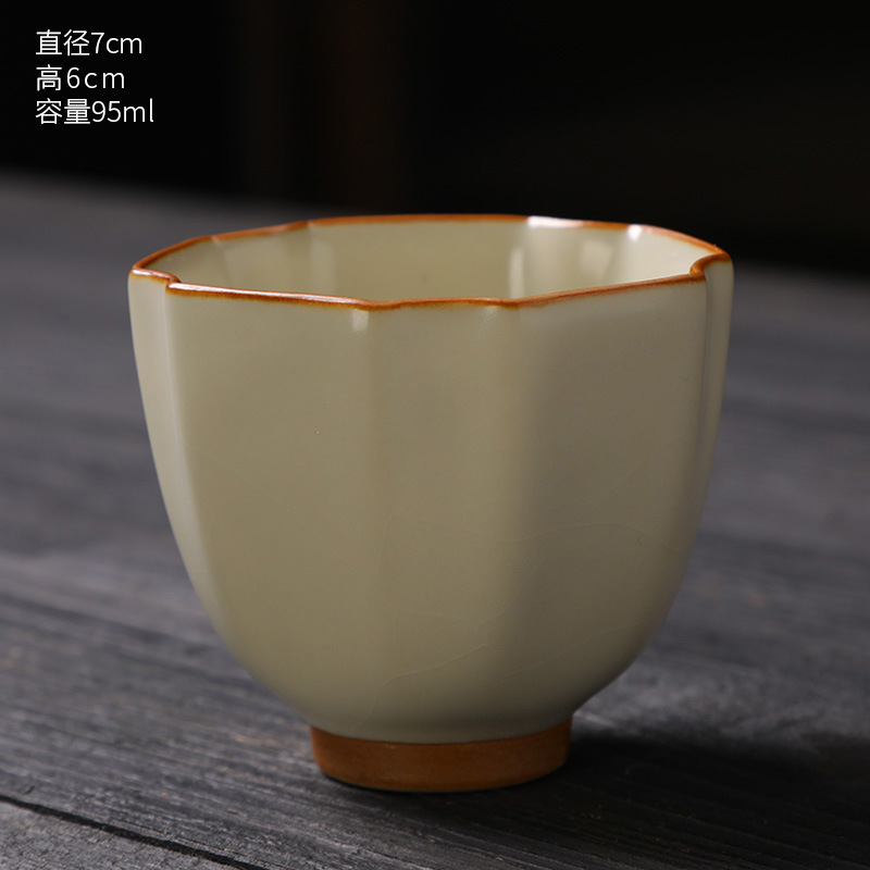 汝窯茶器 カップ 茶碗 セラミック茶器 単品 濃茶用 茶碗 茶器 茶器セット 記念品|undefined