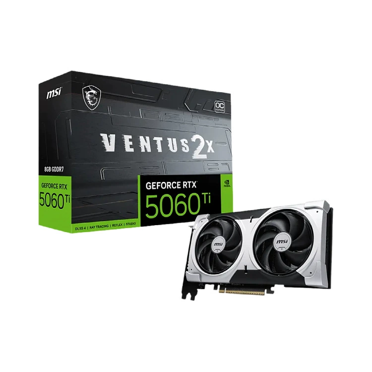 MSI RTX 5060 Ti 8G VENTUS 2X OC PLUS подходит для киберспортивных игр графическая карта