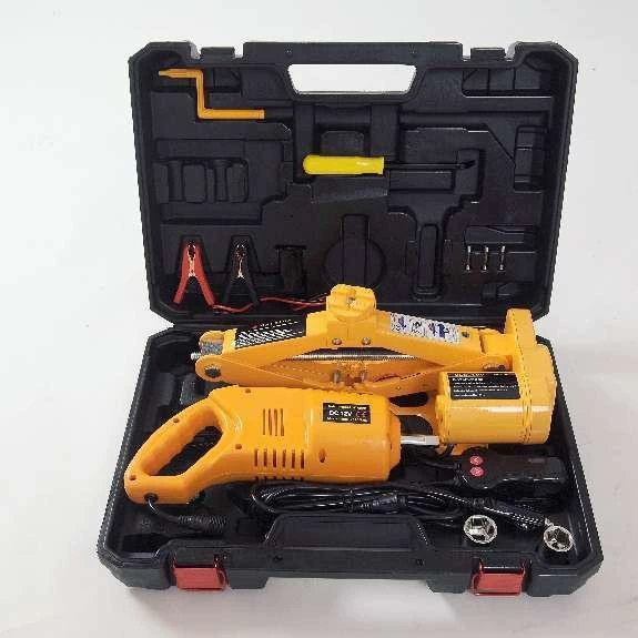 Ручной ножничный домкрат 12V2T/3T портативный экономия труда утолщение стальной электрический домкрат Электрический гаечный ключ набор