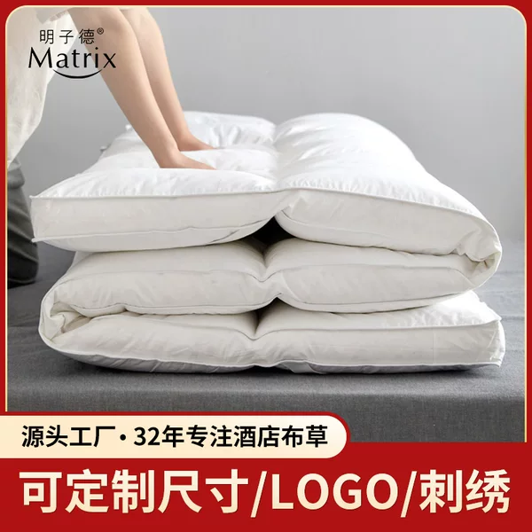 Matrix Goose down Mattress Hilton Star Hotel down Mattress 10cm Thickened Mattress Same Style as Star Hotels