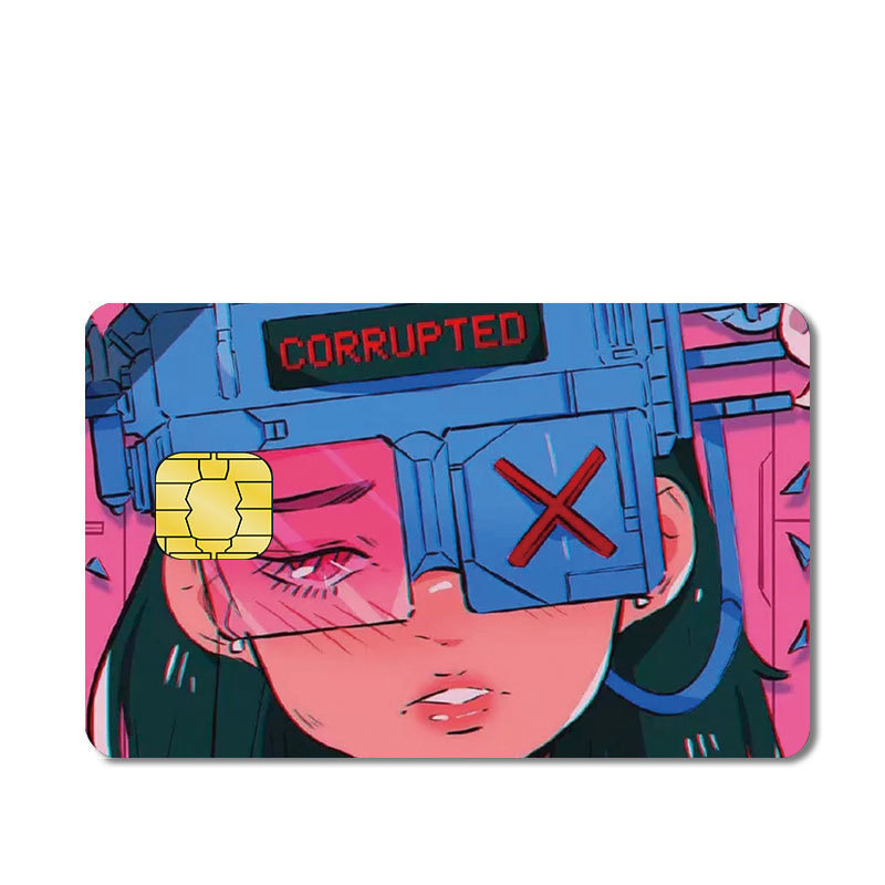 Calcomanía Impermeable para Tarjetas Bancarias de PVC Impermeable y Antideslizante para Tarjetas Bancarias