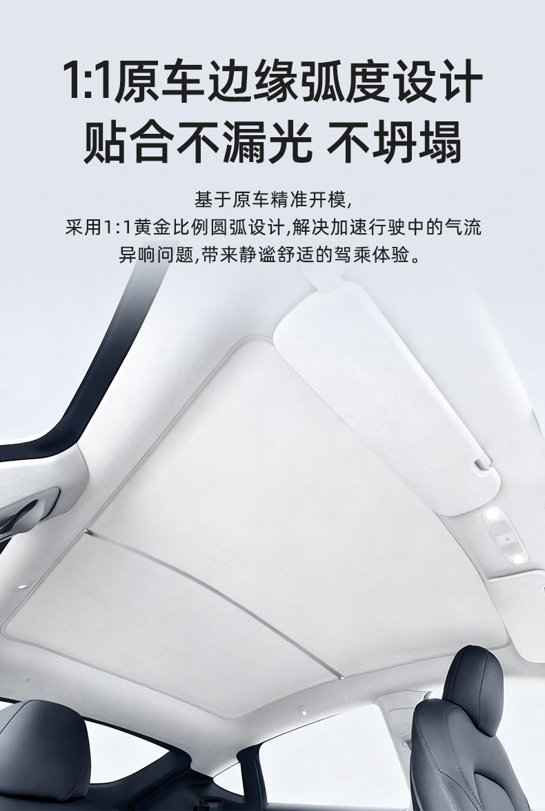 Suitable for Fox S5/Koala Graphene Sunshade Canopy Sunroof Ice Silk Car Roof Sunshade