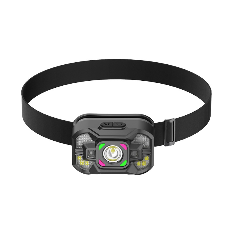 Transfronterizos nuevos faro al aire libre inducción multifuncional faro portátil de larga duración luz de pesca luz de trabajo brillante