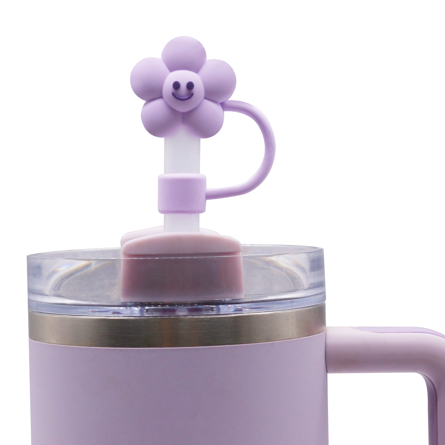 Nuevo producto Transfronterizo Amazon 8-10mm grado de protección ambiental tapa de pajita de PVC cubierta protectora de tubo a prueba de polvo de dibujos animados tridimensional