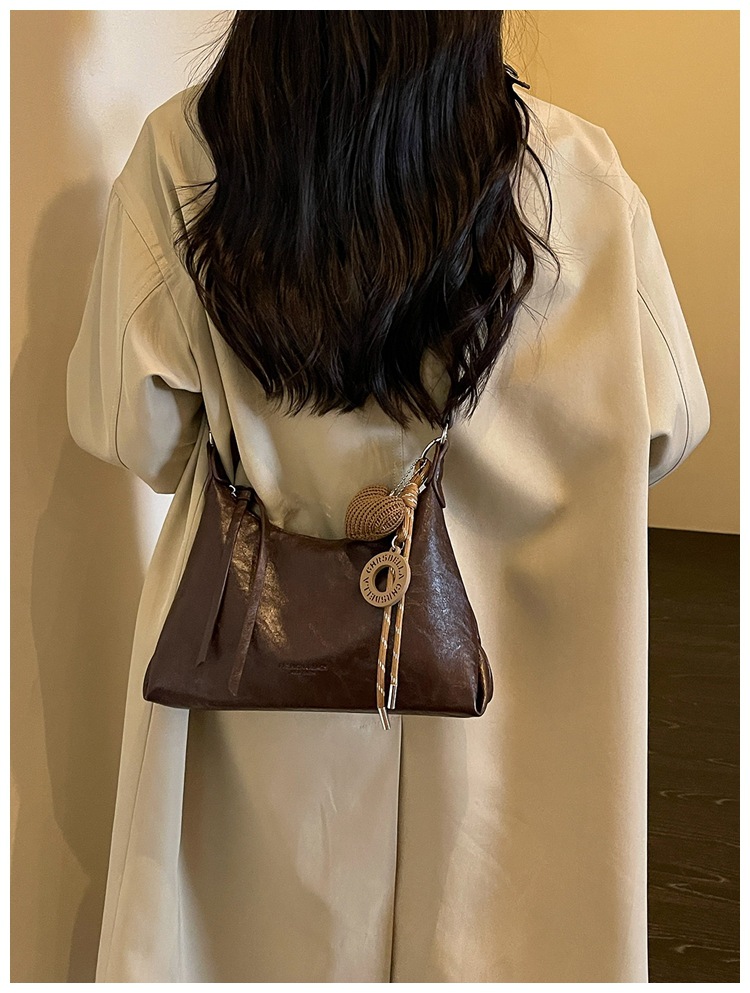 Braided Handle Charm Convertible Everyday Crossbody Bag 32