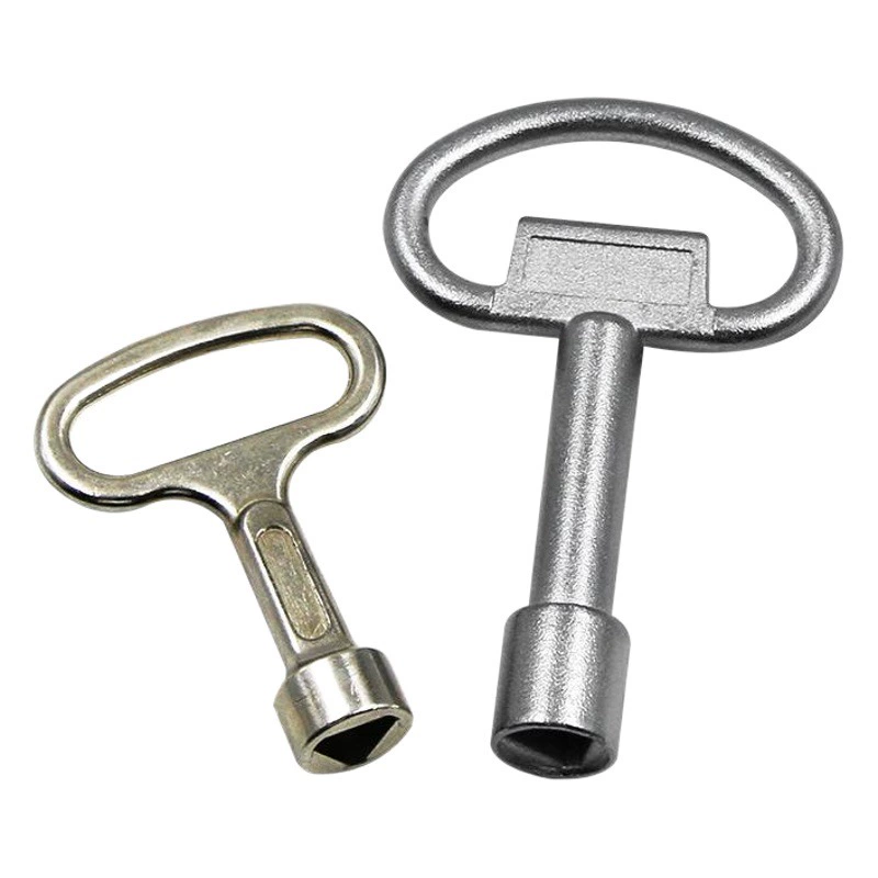 Треугольный ключ клапана водопроводной воды дверь шкафа замок двери лифта ключ клапана многоцелевой треугольный ключ