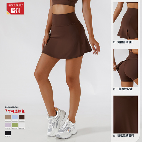 Zechuang new spring and summer slim yoga skirt breathable mini skirt pants running fitness tennis anti-exposure sports skirt