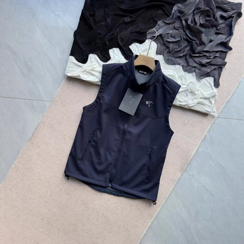 Niaojia's Same Style Outdoor Couple's Autumn and Winter Stand-Up Collar Anti-Peaks and Water-Repellent Soft Shell Fleece-Lined Warm Casual Vest Jacket