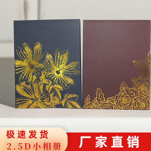 Shengyu New 4R6-inch 100-sheet Insert Album European Classic Gold Foil Cover Children's Album Cross-border