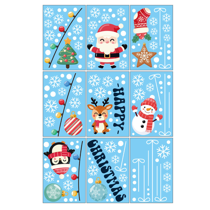 Chuanhao Amazon クロスボーダー クリスマス パーティー デコレーション サンタ クロス チャーム メリー クリスマス ステッカー|undefined