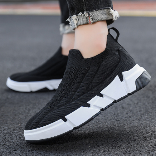 Foreign trade wholesale spring new men's shoes mesh breathable lightweight men's sports shoes slip-on slip-on shoes