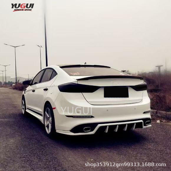 Suitable for Hyundai 16-18 Hyundai Elantra Small Body Kit Modification New Elantra Front Splitter Side Skirts Rear Lip