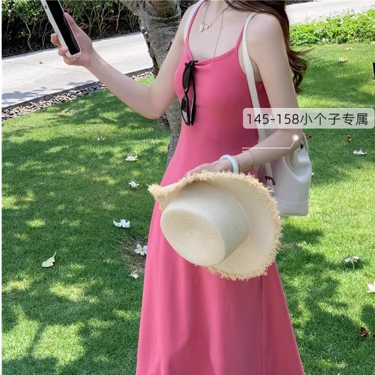 Summer New Sexy Spice Girl Sling Dopamine dress Women's Slim-fit Slimming Tight Waist Elegant Large Swing A- line Skirt Summer New Sexy Spice Girl Sling Dopamine dress Women's Slim-fit Slimming Tight Waist Elegant Large Swing A- line Skirt