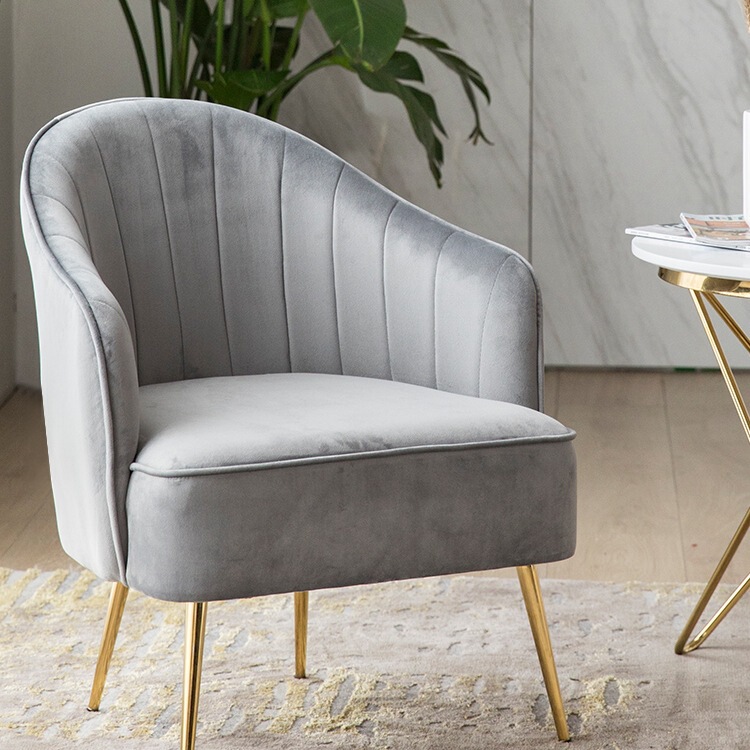 Lazy Sofa Single Bedroom Light Luxury Small Girl Cute Balcony Leisure Chair Three-Piece Set Small Coffee Table Combination