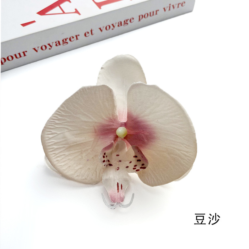 造花胡蝶蘭の花 DIYヘアアクセサリー ヘアピン フェイクフラワー DIYヘアピン 衣装アクセサリー デザートテーブル製作|undefined