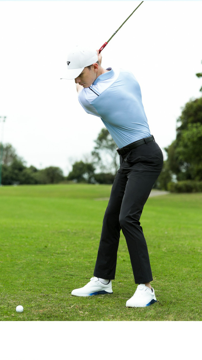 Áo thun golf nam tay ngắn không đối xứng PGM — YF682-Áo màu xanh pha lê băng (tay áo Khâu), YF682-Áo Trắng (khâu tay áo), YF682-Áo phấn hoa anh đào (tay áo Khâu), YF682-Áo đen (khâu tay áo) chi tiết 13