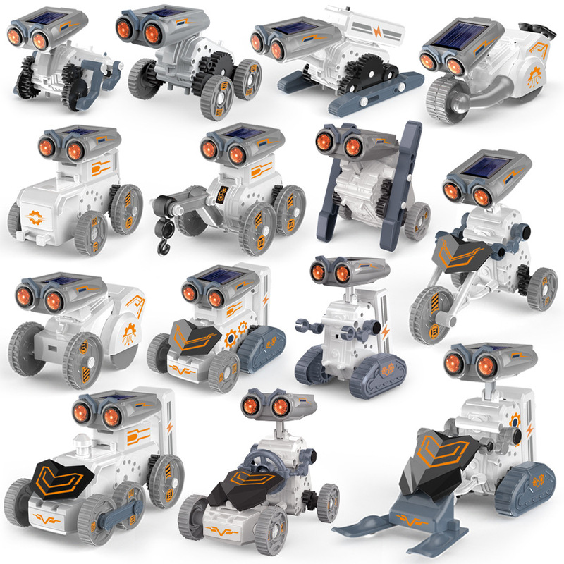 国境を越えた組み立て教育玩具ソーラー 21 イン 1 電気ロボット DIY 組み立てデュアルドライブ科学教育玩具|undefined