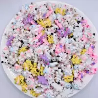 Мультфильм животных Комбинация DIY Чехол для мобильного телефона кремовый клей материал упаковка ручной работы DIY кристалл аксессуары из эпоксидной смолы