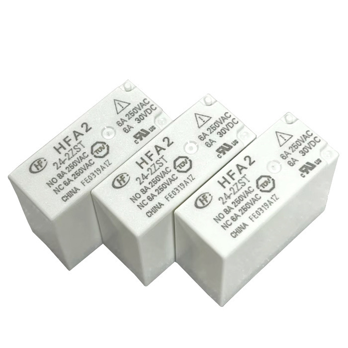原装HF宏发功率继电器HFA2-24-2ZST 两组转换24v继电器8A全新塑封