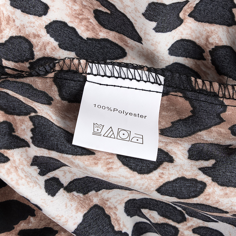 Women's Gender Printing Design Wholesale Women's Sexy Streetwear Leopard Short Sleeve Printing Blouses