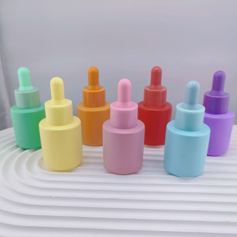 卸売 20 ミリリットルマカロンカラードロッパーボトルフラットショルダーガラスエッセンシャルオイルボトルエッセンスボトル化粧品詰め替えボトル|undefined