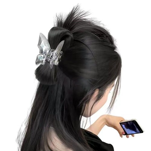 Chicken nest ball head lazy style chicken feather shuttlecock head fountain high ponytail hot girl chicken nest hair clip wig hair bag