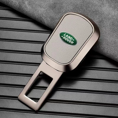 Suitable for Land Rover Safety Buckle Extender Connector for Evoque, Range Rover, Velar, Discovery, and Discovery Sport Car Seat Belts (Other Automotive Safety Supplies) - exclusively-for-land-rover-nappa-skin-friendly-leather-simple-gray-single-pack