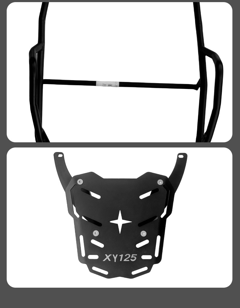 Suitable for Yamaha Xingying 125 Carbon Steel Bumper Exhaust Bar Tailstock Motorcycle Bumper Anti-Collision Modification Accessories