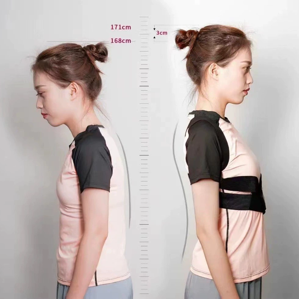 Пояс для коррекции осанки сидя осанка ортопедическая Мужская и женская Горбатая Регулируемая осанка невидимый пояс для коррекции осанки Amazon прямые продажи с фабрики