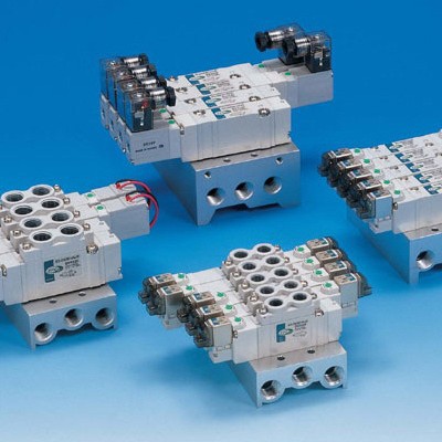 代理韩国TPC气动元件 两位五通双电控先导型电磁阀DV3220-5H-01