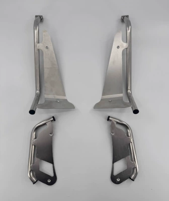 Motorcycle bumper I125/Plus Stainless Steel Guard - 304-stainless-steel-silver-front-and-rear-bumpers-with-screws-anti-slip-stickers