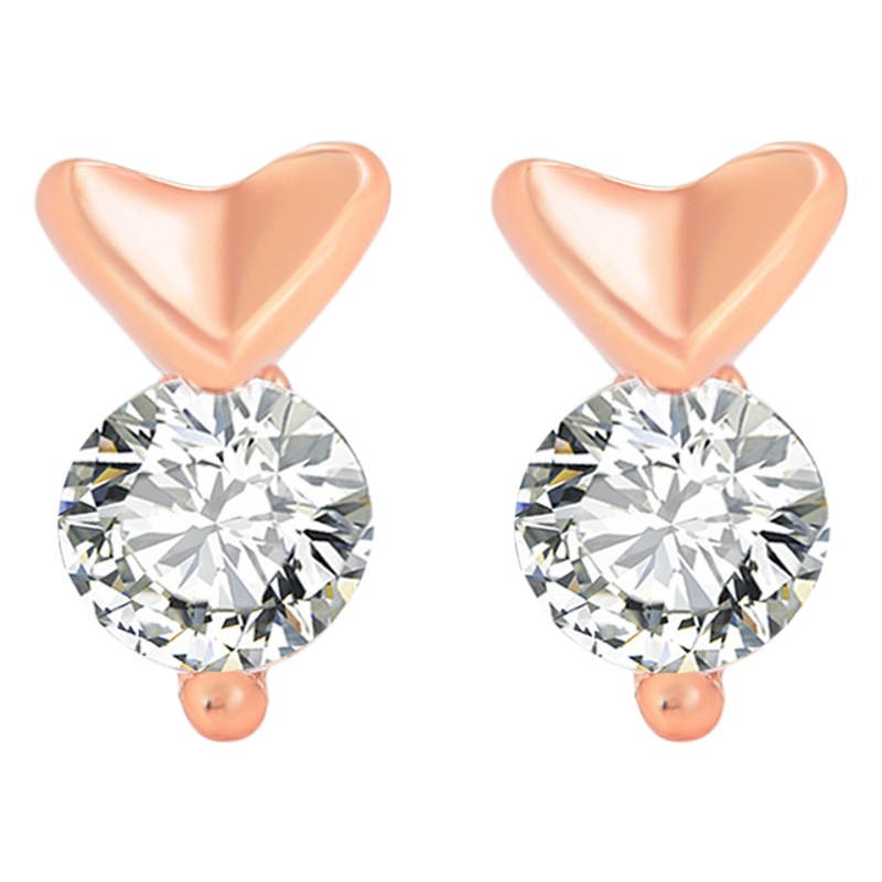 Joyería de Xusing sola serie de Piedra simple pequeño mini precioso Stud pendientes nicho femenino diseño de moda joyería del oído al por mayor