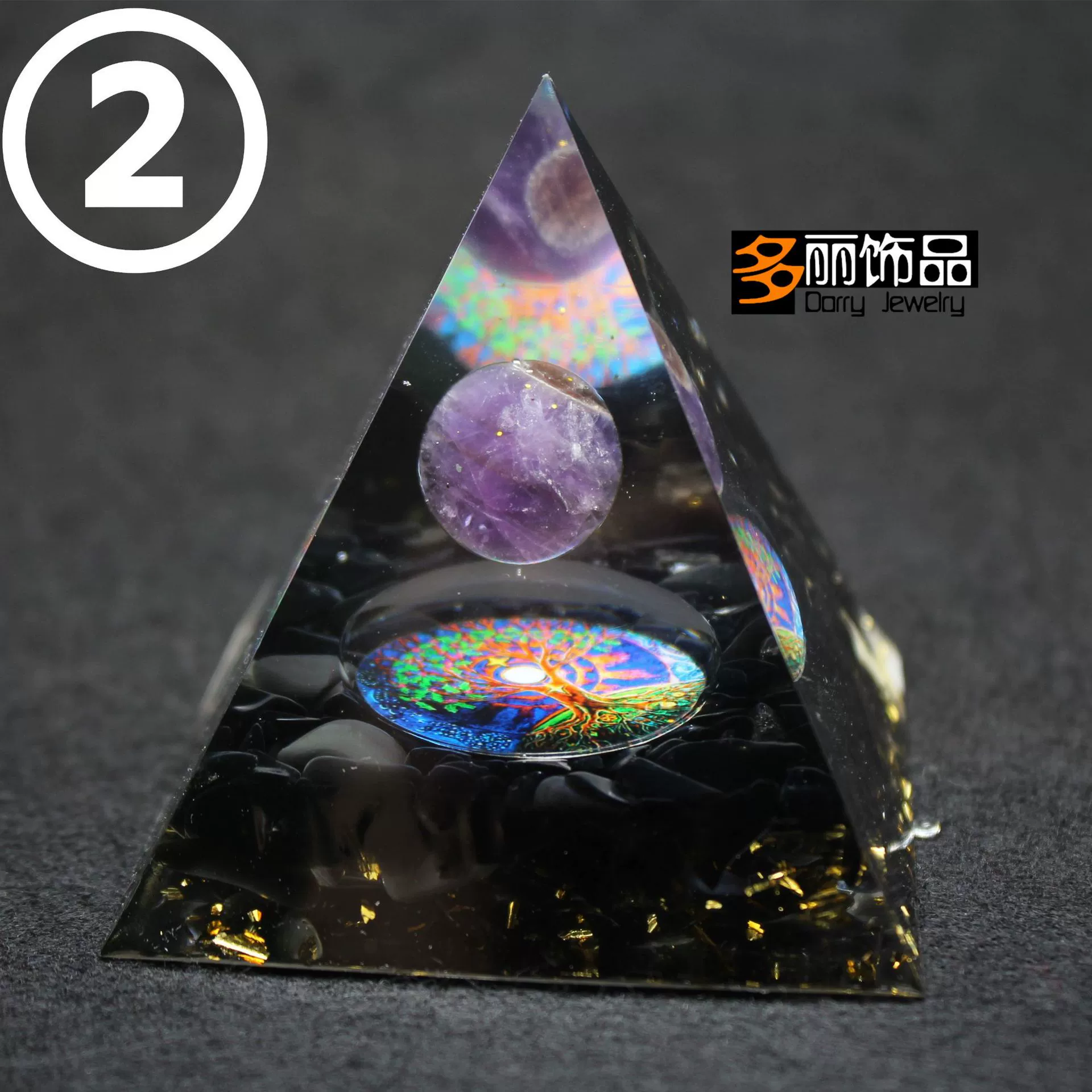 Кросс-бордер смоля jewelry wholesale 6 cm кристаллический шар пирамиды для гостиной орнамент кристаллический дробленный гель изделия