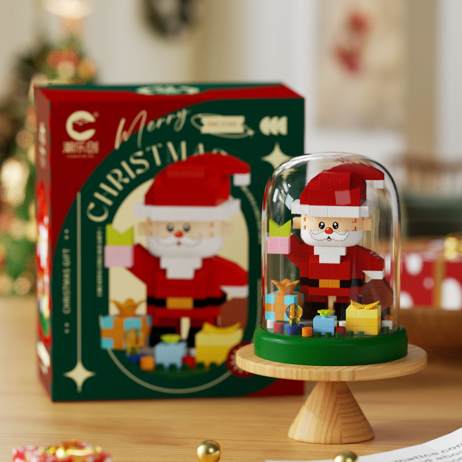 Chao Lechuang 7540 árbol de Navidad para personas mayores ensamblaje bloques de construcción compatibles con decoraciones de juguetes altos para niños regalos de Navidad