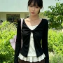 长袖辣妹秋季黑色t恤