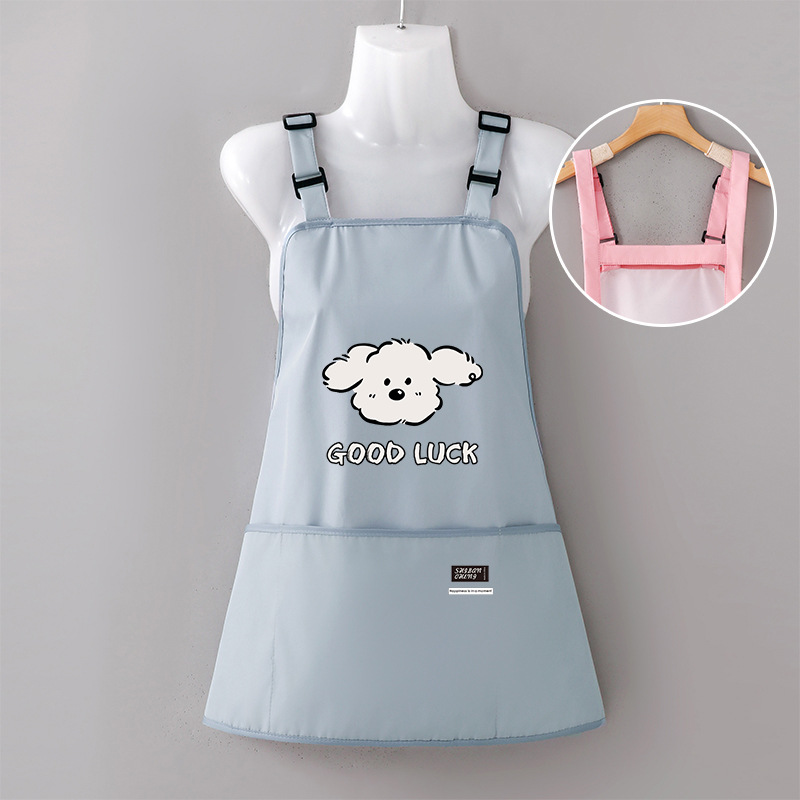 Delantal cocina hogar 2025 nuevo estilo a prueba de aceite e impermeable barista para trabajar ropa de trabajo para mujeres