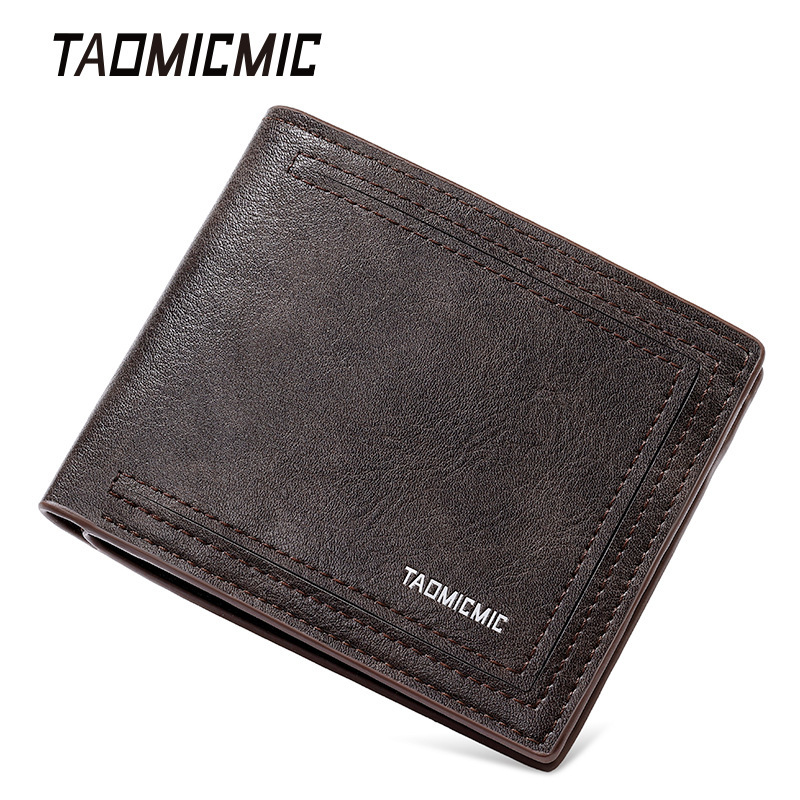 Cross-Border Fashion Autum New Men's Wallet Business Retro Large Capacity Pu Leather Large Bill Coin Card Holder