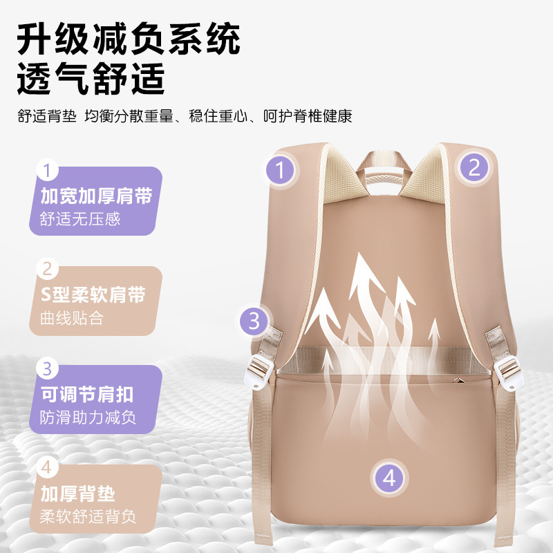 26 nuevas mochilas para estudiantes de escuela primaria, mochila de hombro para estudiantes universitarios, gran capacidad, viaje ligero