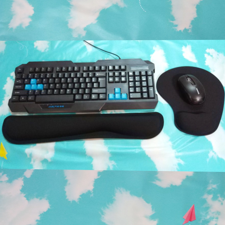 Memory Sponge Wrist Mouse Hand Bracket Set Wrist Bracket Anti-Deslizante Teclado Bracket image 30