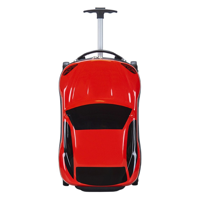 Foreign Trade Small Car-Shaped Children's Suitcase, Kindergarten Cartoon Trolley Case, 18inch Travel Suitcase That Can Be Taken on the Plane