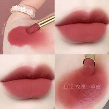 芭蕾小细跟羊皮口红L04复古红棕正品L02豆沙色丝绒