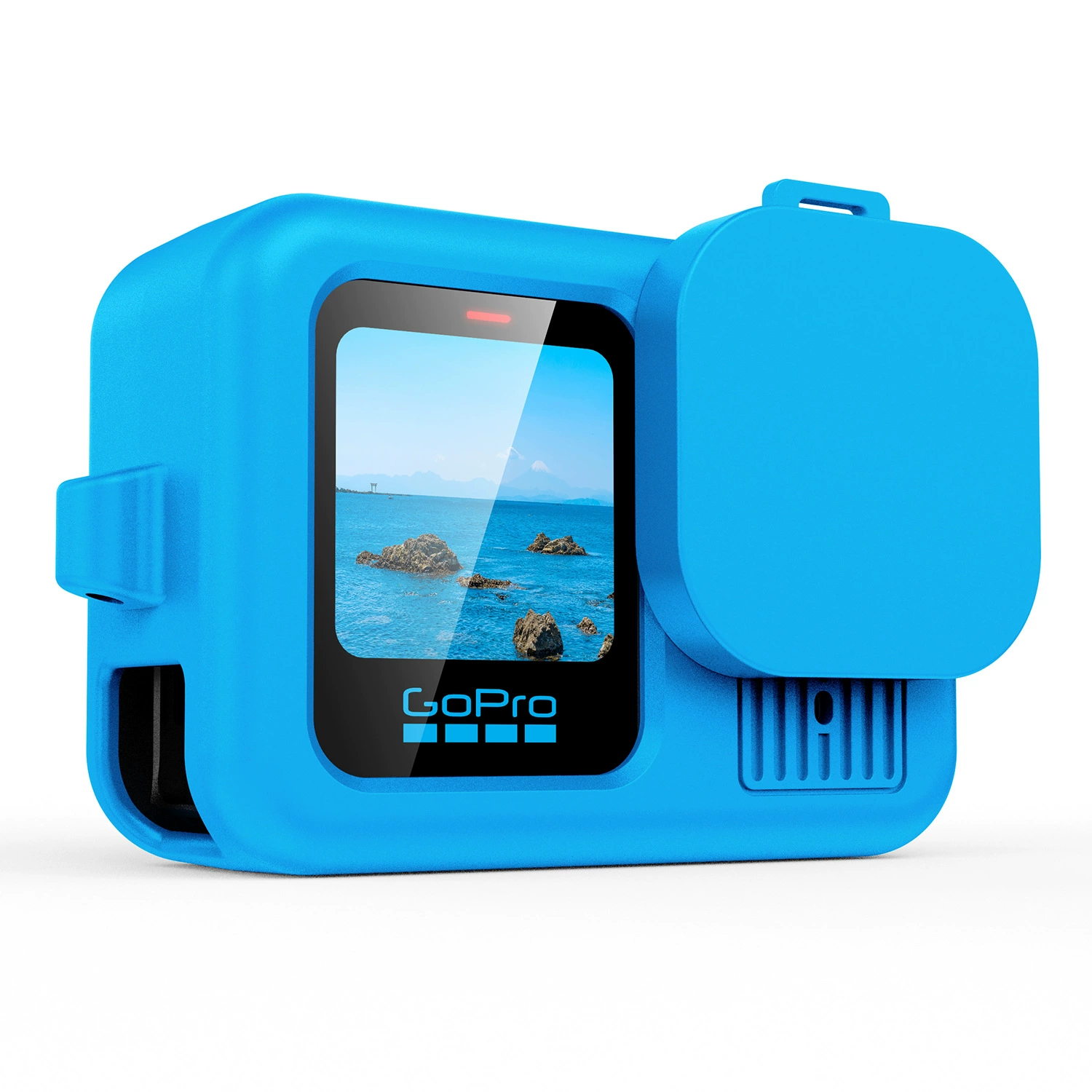 Compatible silicone rubber sleeve, protective lens with accessories, fall protection