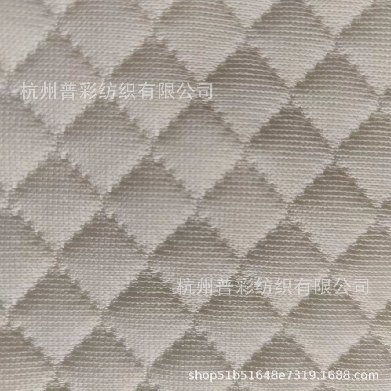 兰精天丝菱形格子针织面料空气层乳胶枕头套床垫面料可设计成品
