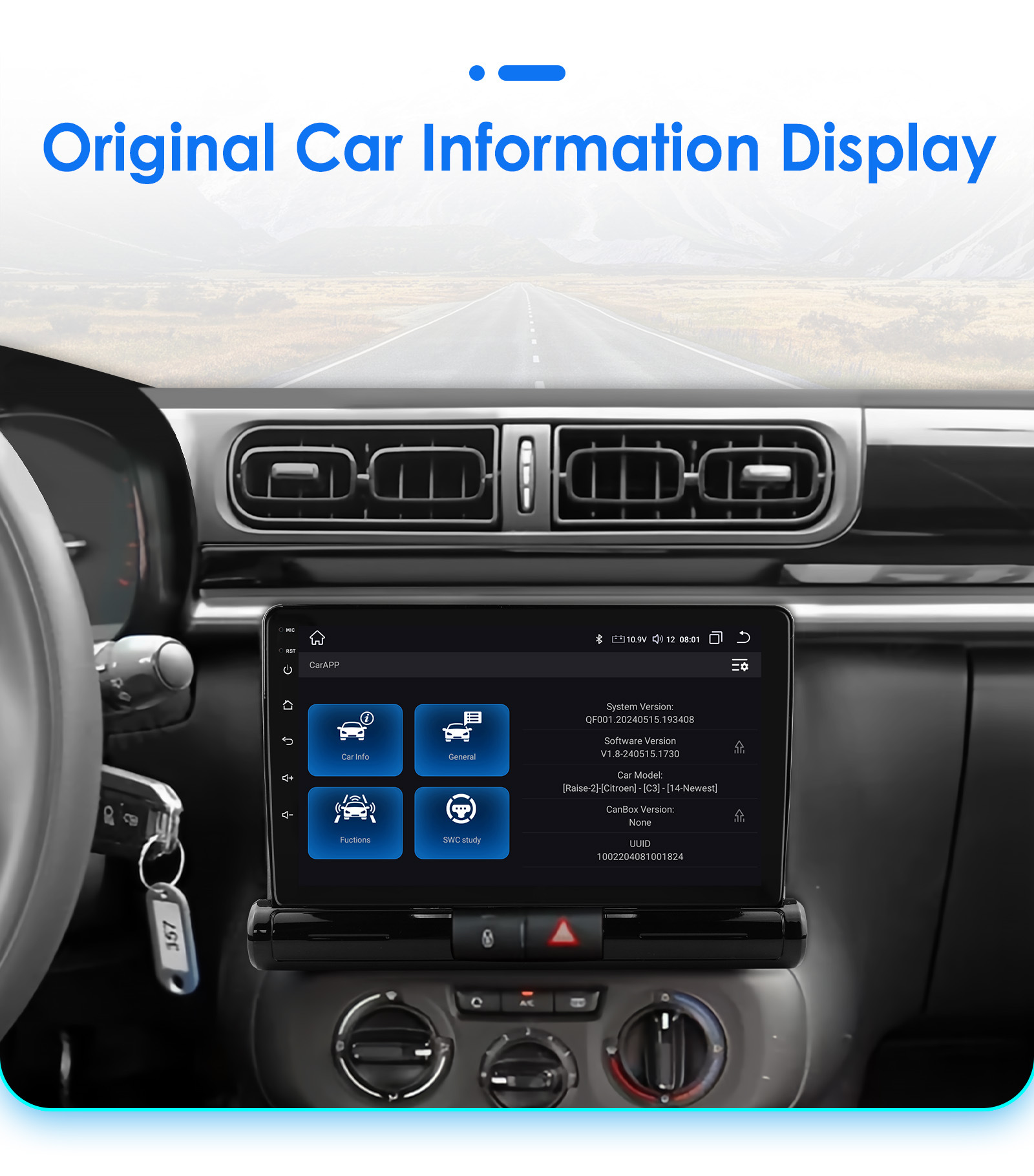 Cross-border goods 9 inches suitable for Citroen C3 car 17-23 car Bluetooth Android large screen navigation GPS